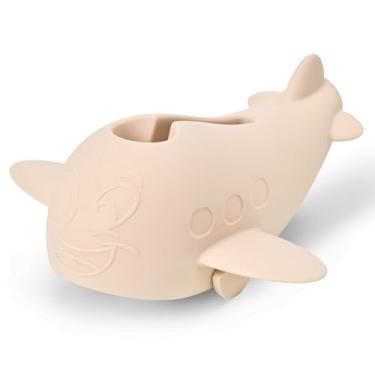 Imagem de Capa de bico de banho, capa de torneira de banheira de bebê, protetor de segurança universal de silicone com alça antiderrapante, design de baleia para crianças/crianças, evita batidas e queimaduras