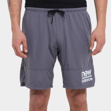 Imagem de Bermuda New Balance Graphic 9 Masculina, Grafite, G