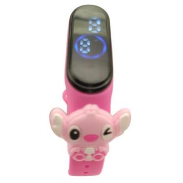 Imagem de Relógio Touch Infantil Stitch Pisca_Resistente à Água_Rosa - Smactudo