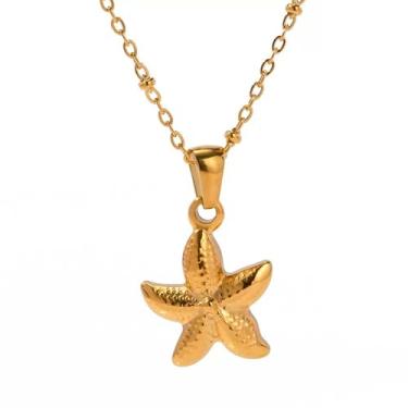 Imagem de Snogisa Colar de concha ajustável para mulheres, colar de férias à beira-mar, colar de verão e praia, essenciais para férias na praia, fantasias de Halloween, acessórios de joias oceânicas para