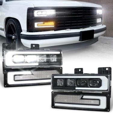 Imagem de Conjunto de faróis de LED MOMOTOR 500% Bright para Chevy GMC - MOVOTOR