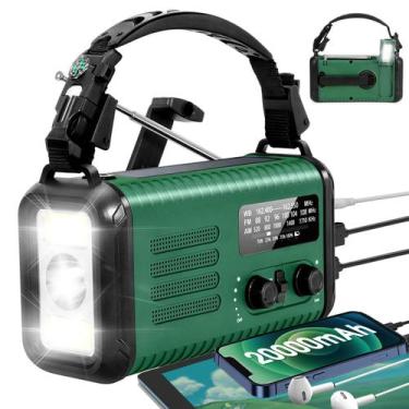 Imagem de Rádio de manivela de emergência IronThunder NOAA Weather 20000mAh