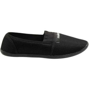 Imagem de Sapatilha Moleca Tecido Nante Texturizada Elástica Feminina, Preto, 35