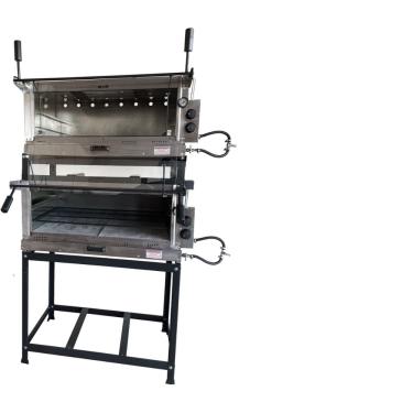 Imagem de Forno Industrial Pizza a Gás Duplo 80x60 Infra e Refratário
