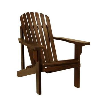 Imagem de Poltrona Caribe Madeira Imbuia Maciça Assento e Encosto Ripado - Stain Imbuia