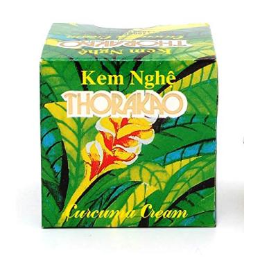Imagem de Thorakao Creme de curcuma 7 gramas. Creme de açafrão Thorakao para a pele. Cura e previne acne. Creme para manchas escuras. Creme para cicatrizes. Kem Nghe Thorakao (1 frasco)