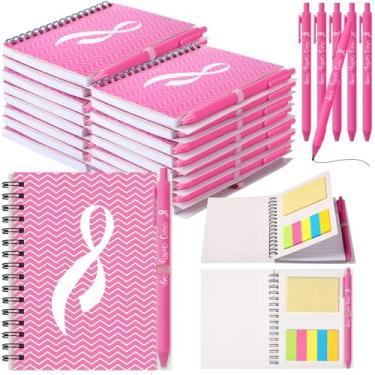 Imagem de Resurhang 12 conjuntos de presentes de agradecimento à enfermeira 2025, inclui caderno espiral inspirador de bolso pequeno com canetas de tinta e blocos de notas adesivos a granel para assistentes