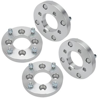 Imagem de IRONTEK Espaçadores de roda de 4 x 110 mm a 4 x 137 mm compatíveis com Honda 88-00 FourTrax 300/00-06 Rancher 350, para Toyota 00-06 Tundra Forged 2.5 cm Thread Pitch M10x1.25 furo do cubo 77,8 mm