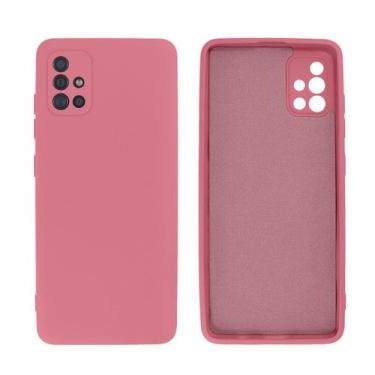 Imagem de Capinha para Galaxy A51 6.5" Lisa Silicone - GCM, Rosa Chiclete
