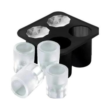 Imagem de Molde De Cubos De Gelo Em Forma De Arma De Rosas De Diamante, Bandeja 
