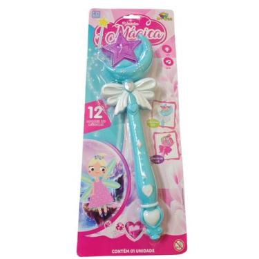 Imagem de Brinquedo Varinha Magica Princesa Infantil Com Luz E Som - Art Brink