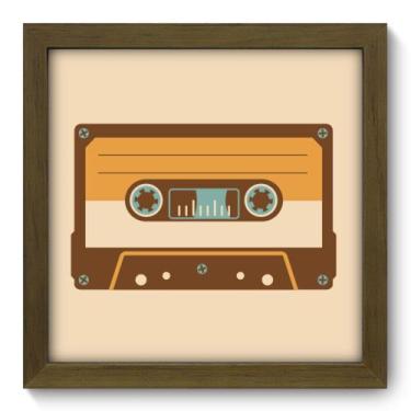 Imagem de Quadro Decorativo - Fita Cassete - 22cm x 22cm - 039qdvm - Allodi