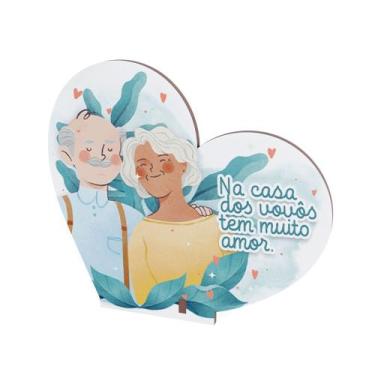 Imagem de Lembrancinha Dia dos Avós em MDF - SupriMarketing, Modelo 2, Kit 15