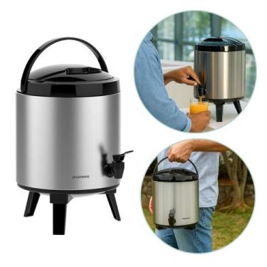 Imagem de Garrafa Térmica Botijão Palace Inox 6L com Torneira Soprano