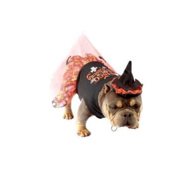 Imagem de Vestido Travessuras Halloween para Cachorro e Gato Pet - Bichinho Chic