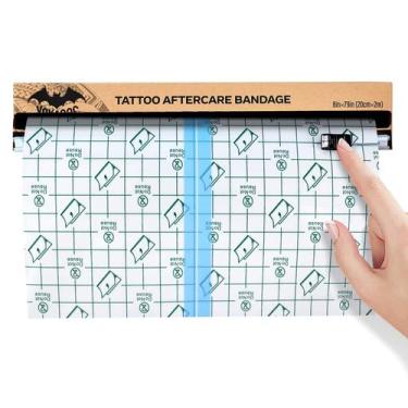 Imagem de Rolo de bandagem para cuidados posteriores para tatuagem YOKACOS 8 pol