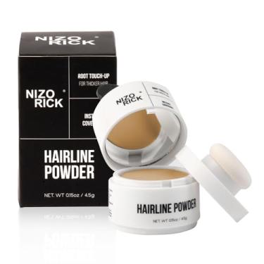 Imagem de NIZORICK Pó de linha do cabelo, retoque de raiz, esconde instantaneamente a queda de cabelo, cobertura de raiz em pó para queda de cabelo, impermeável e de longa duração 4,5 g (amarelo médio)