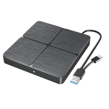 Imagem de Leitor E Gravador De Blu-ray DVD Externo Portátil USB 3.0 BD-Combo Par