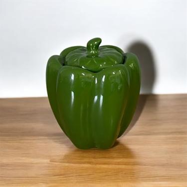 Imagem de Porta Condimentos Tempero Pimentão Verde Escuro 300g de Cerâmica