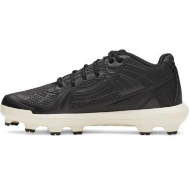 Imagem de Under Armour Tênis feminino Glyde Sola TPU Jr Softball Cleats, (001) Preto/Branco/Preto, 17