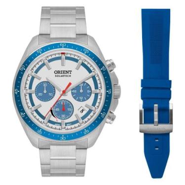Imagem de Relógio Masculino Orient Solartech Cronógrafo Pulseira Extra Exclusivo