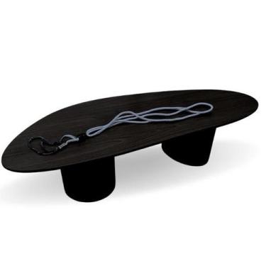 Imagem de Mesa Bean De Centro  Organica Duo em ebano  120x80cm - Modelar Art