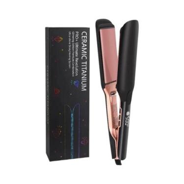 Imagem de Prancha De Cabelo De Alta Temperatura 500F Com Placas Largas E Íons De