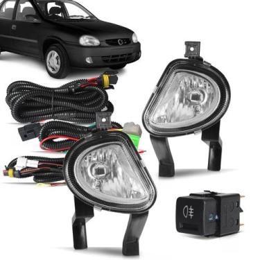 Imagem de Kit farol de milha do Corsa Classic 2003, 2004, 2005, 2006, 2007, 2008