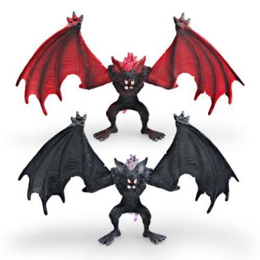 Imagem de Estatuetas de 2 peças realistas Bat Demon Mythical Creature PVC T - yi