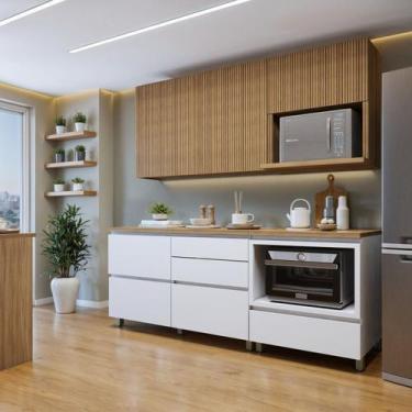 Imagem de Cozinha Completa Modulada 4 Peças 4 Portas 5 Gavetas Norten - Nesher M