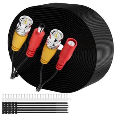 Imagem de Cabo BNC Elecan All-in-One Siamese Video Power 15 m preto