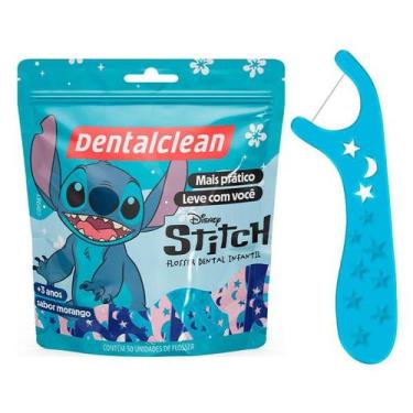 Imagem de Fio Dental Infantil Dentalclean Stitch +3 Anos Sabor Morango 50 Unidad