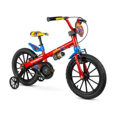 Imagem de Bicicleta Infantil Aro 16 Homem-Aranha 02 Herói Vingadores Marvel Nath
