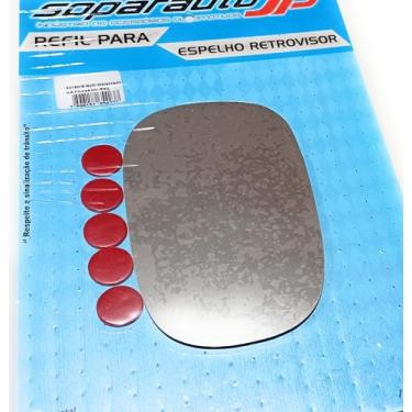 Imagem de Lente Espelho Vidro Retrovisor Metalizado Sem Base Compativel Ka 1997 Até 2007 Bidirecional Lado Direito, Ou Esquerdo (Ficosa)
