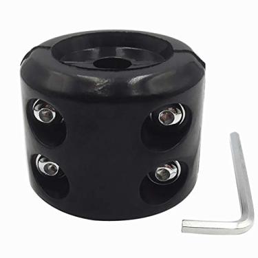 Imagem de Tampa de guincho ATV-SCHS gancho de cabo rolha de borracha protetor de linha de guincho com chave Allen para guinchos ATV UTV (preto)