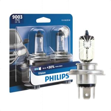 Imagem de Lâmpada de farol Philips 9003 Vision Upgrade com até 30% mais visão, pacote com 2