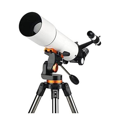 Imagem de Telescópios, telescópio refratário astronômico de montagem para iniciantes - telescópio de viagem com estojo de transporte, telescópio adaptador de telefone para adultos
