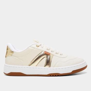 Imagem de Tênis Anacapri Casual Feminino, Dourado, 36