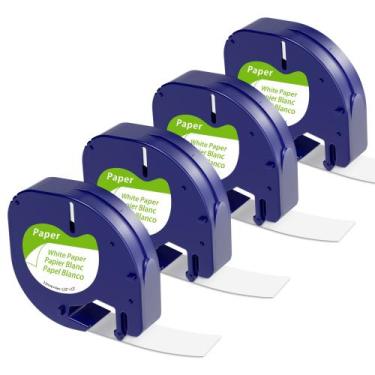 Imagem de Recarga de etiqueta Wonfoucs compatível com Dymo Letratag 91330