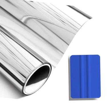 Imagem de Pelicula insulfilm prata espelhado 50cmx5m + brinde espatula - NEXFIL