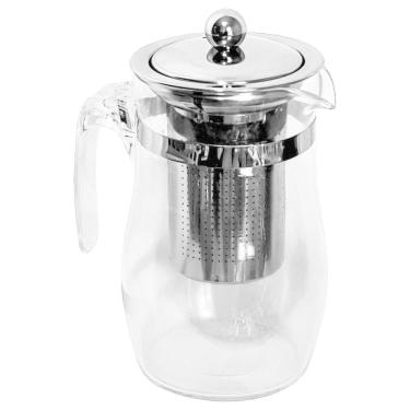 Imagem de Chaleira De Vidro Para Chá Café Com Infusor Inox Bule Jarra