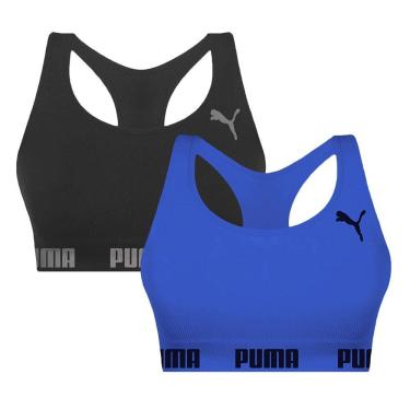 Imagem de Kit 2 Tops Puma Nadador Sem Costura Feminino