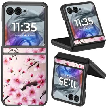 Imagem de Capa protetora para Motorola Moto Razr 50/Razr 2024/Razr 2025, fina, leve, rígida, à prova de choque, para Moto Razr 50/Razr 2024/Razr 2025, flor de cerejeira