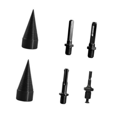 Imagem de Fenteer Broca divisora ​​de madeira com 4 cabos, ferramenta para marcenaria de alta resistência, brocas de cunha para quebra de madeira, broca divisora ​​de, 32 Mm 42 Mm