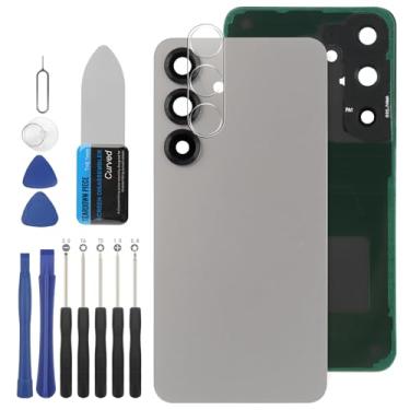 Imagem de YHX-US Bateria traseira de substituição para Samsung Galaxy S25 15.7 cm capa traseira porta com película protetora para câmera traseira + kits de ferramentas de reparo (cor: sombra prateada)