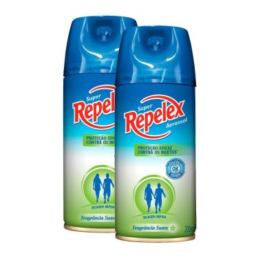 Imagem de Kit 2 Repelente Super Repelex Aerosol com 200ml