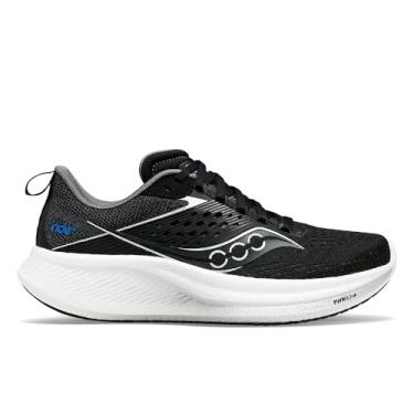 Imagem de Saucony Tênis masculino Ride 17, Preto/branco, 7
