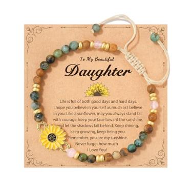 Imagem de Tarsus Presentes de girassol para mulheres, presente de positividade, força e sol, joia inspiradora pulseira de girassol para amigas irmã filha colega de trabalho..., average, Pedra, Sem Pedra