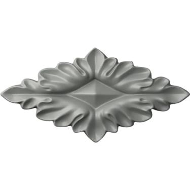 Imagem de Ekena Millwork ONL06X03QU 16 3/4 polegadas L X 3 1/8 polegadas A X 5/8 polegadas P Quentin Diamond Onlay central