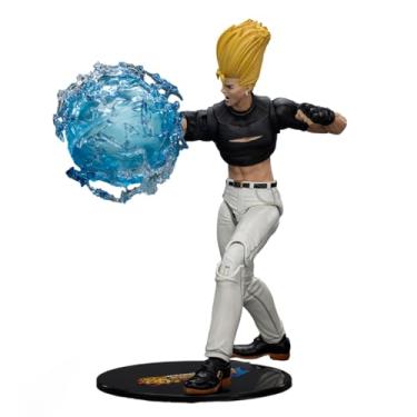 Imagem de JOYTOY SNK The King of Fighters KOF 98UM Hero Team Benimaru Nikaido Action Figure 1:18 Scale 4.6" Tall, Interchangeable Heads, Hands & Accessories